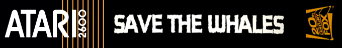 Save The Whales logo for Atari 2600
